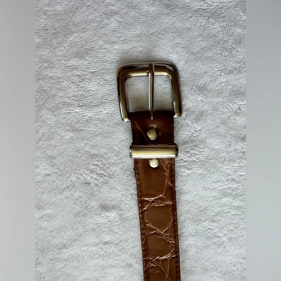 Accessories | Browngold Texture Belt | Poshmark display picture 1